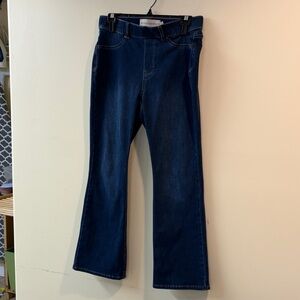 Soft Surroundings Dark Blue Flare Jeans